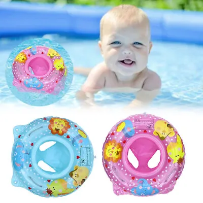 Baby Swimming Ring Inflatable Float Seat Toddler Kids Water Pool Swim Aid Toy UK • £6.74
