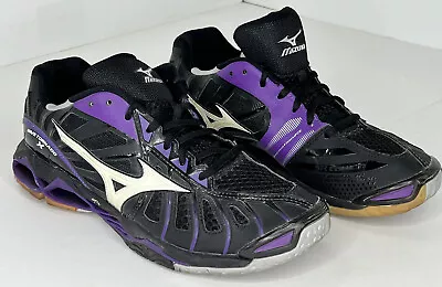 Mizuno Women’s Wave Tornado X Black/Volt Volleyball Shoes - Size 11 • $43.88