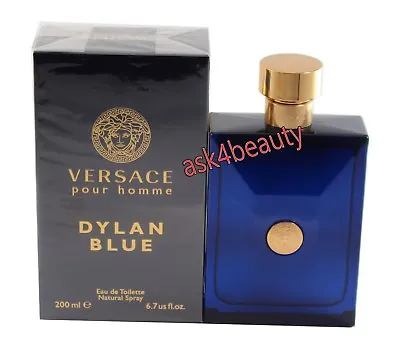 Versace Pour Homme Dylan Blue 6.7oz/200ml Edt Spray For Men New In Box • $74.99