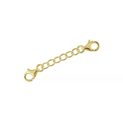 Gold Plated Sterling Silver Double Lobster Clasp Extender Connector 1.5  #51482 • $5.99