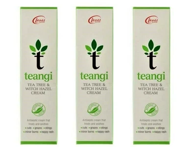 £12.99 • Buy Tea Tree & Witch Hazel Antiseptic Cream Relieve Pain Itching Cuts Stings 28g X 3