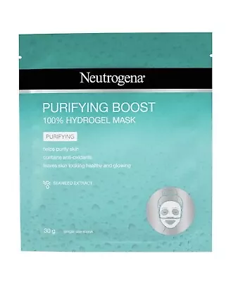 4PK Neutrogena Purifying Boost Purifying Hydrogel Mask 30g • $21.99