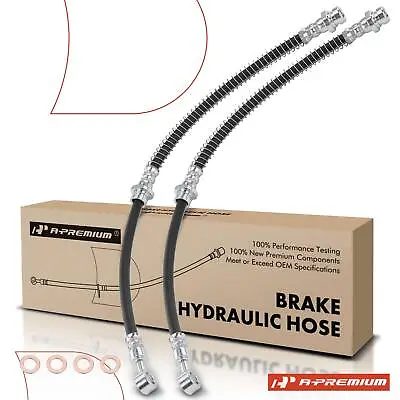 2x Brake Hydraulic Hose Front Left & Right For Volvo S40 V40 2000-2004 L4 1.9L • $26.99
