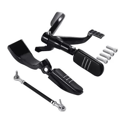 Mid Forward Controls Footpeg Pegs Levers Fit For Harley Sportster 883 1200 04-13 • $129.99