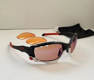 Oakley Custom JAWBONE Matte Black / Vr28 Iridium Sunglasses Racing Jacket Flak 2 • $159