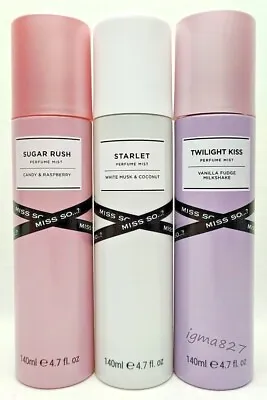 Miss So...? Women Perfume Body Mist Sugar Rash Twilight Kiss Starlet 140ml • £10.50