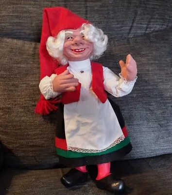 Arne Hasle Doll Norwegian Female Gnome Christmas Elf Vintage Latex Norge 14” • $59.99