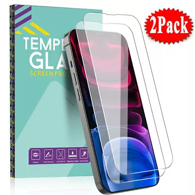 2-PACK Tempered GLASS Screen Protectors For IPhone 14 Pro Max 13 12 11 XR XS Max • $3.96