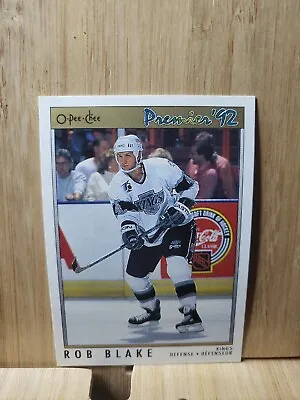 ROB BLAKE🏆O-PEE-CHEE Premier '92 #44 NHLPA Card🏆 FREE POST • $4