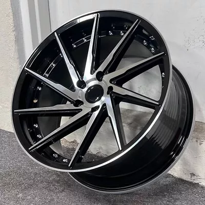 19  Black Swirl Style Staggered Wheels Fits G35 G35x G37x Q60 Q60s • $940.49