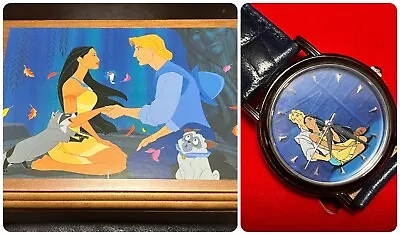 $69.98 • Buy VINTAGE Disney Limited Edition FOSSIL Watch & Music Box Pocahontas 5980/7500 NEW
