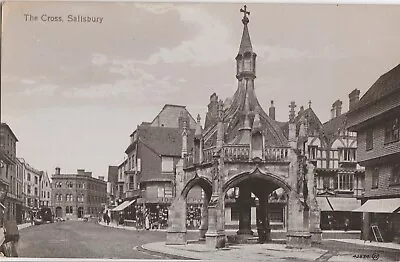 J England Wiltshire Old Antique Postcard English Salisbury • £1.69