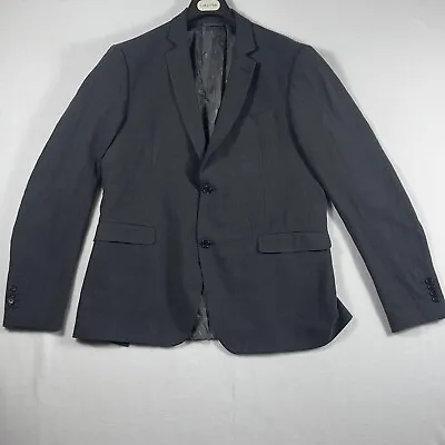 John Varvatos Blazer Size 44 L (EU54) Royal Blue Linen Wool Italy Made • $91.19