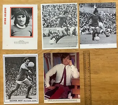 £4.99 • Buy George Best (Manchester United & N Ireland) - Collection Of 5x Football Pictures