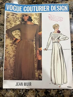 Vintage Designer Sewing Pattern By Jean Muir Size 14 / 1930s Style Dress Label • $55