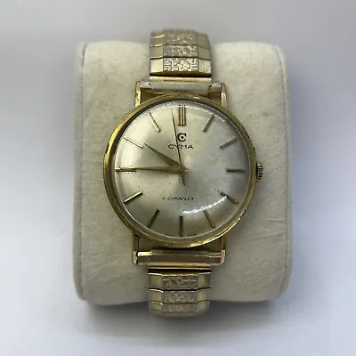 A Vintage Cyma Cymaflex Mechanical 34mm Men's Wristwatch • $121.68