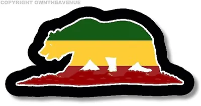 Cali Bear Rasta Sticker Decal California Bear 420 5  #DigiPrint (CaliBearRastFC) • $4.99