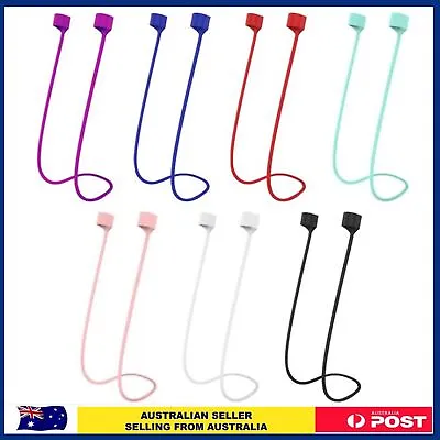 Anti Lost Strap String Rope Silicone Holder Cable Cord Airpods Earbuds Earphone • $3.19