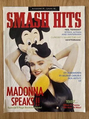 £5 • Buy Smash Hits Magazine 1980s 1988 Madonna