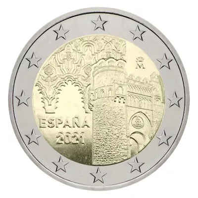 Spain 2021 Toledo 2 Euro Coin. UNC From Bank Roll. • $6