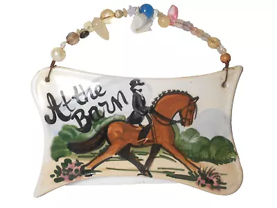  AT THE BARN  Sign Horse English Riding Equestrian Dressage • $24.47