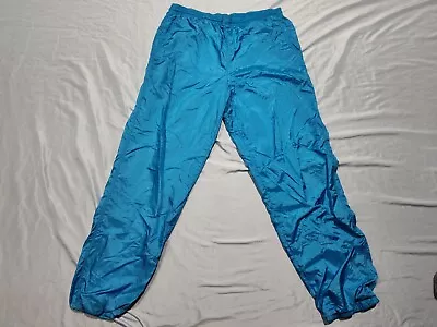 Vintage Ellesse Training Blue Shell Track Pants Lined Size Men’s Sz Large 80-90s • $29.99