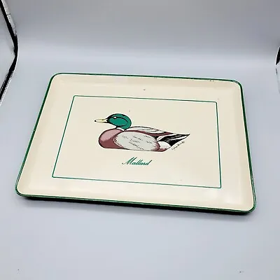 Vtg MCM Georges Briard Tray Melmac Signed Hand Painted Mallard 16x12  • $15.99