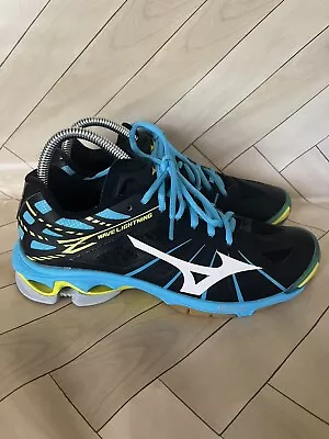 Mizuno Wave Lightning SR Touch Womens Volleyball Shoes Sneakers Black. Size 8.5 • $45