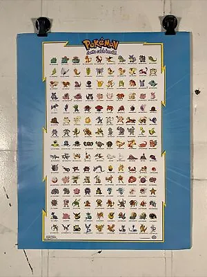 Vintage 1998 Scorpio #326a Pokemon Gotta Catch 'Em All Poster • $20