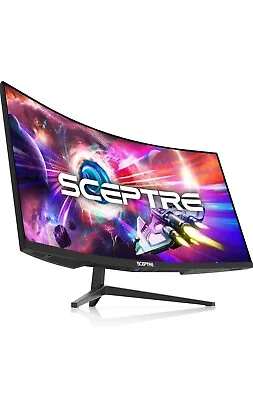 Sceptre 34-Inch Curved Ultrawide WQHD Monitor 3440 X 1440 R1500 C345B-QUT168 • $230