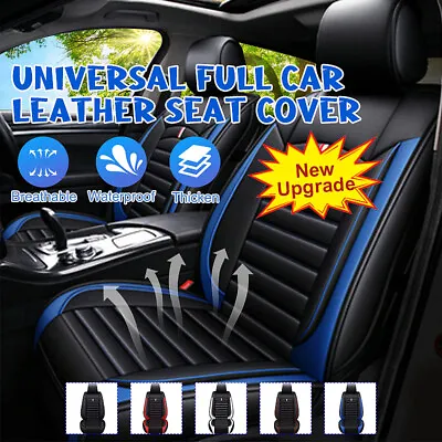 Leather Front  Car Seat Covers For Ford 5-Seats Front Cushion All Weather • $58.49