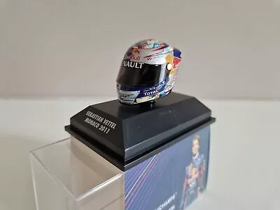 Minichamps 1/8 Red Bull Helmet - S. Vettel - Monaco 2011 - 381110101 • $69.99