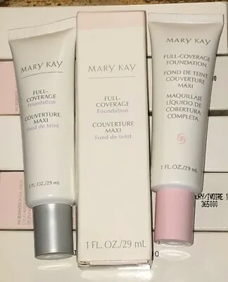 Mary Kay FULL COVERAGE Liquid Foundation IVORY BEIGE OR BRONZE Rare U CHOOSE • $30