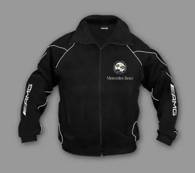 New Man Mercedes AMG Racing Motor Sport Fleece Jacket Apparel Embroidered • £55.20