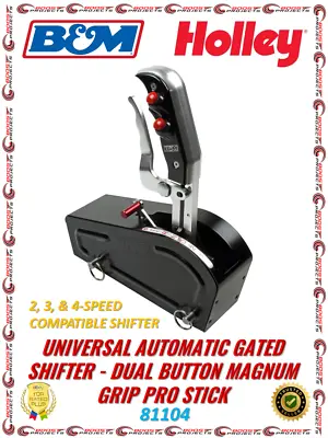B&M Automatic Gated Shifter - Dual Button Magnum Grip Pro Stick - Two Tone • $409.95