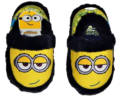 MINIONS MOVIE RISE Of GRU Plush Slippers Toddler's Size 7-8 9-10 Or Boys 11-12 • $14.24