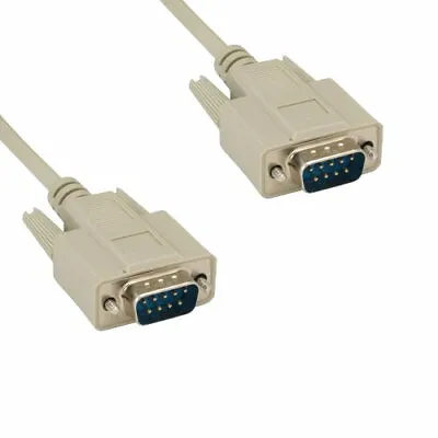6' DB9 9Pin Male To Male Cable 28AWG Serial RS-232 Shielded Straight Through • $7.59