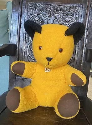 Large Chad Valley Sooty Teddy Bear Orange With Black Ears 21 Inches. Lovely Cond • £12.50