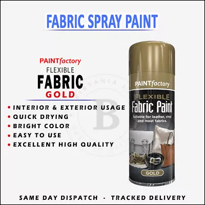 Flexible Fabric Spray Paint Leather Vinyl Textile Clothes Fast Drying - 200 - F1 • £5.49