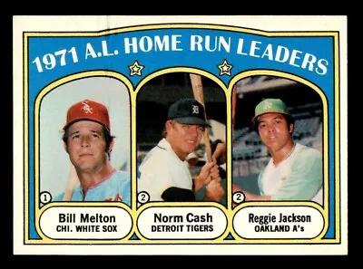 1972 Topps Baseball #90 A.L. Home Run Leaders Jackson NM/MT *d2 • $25