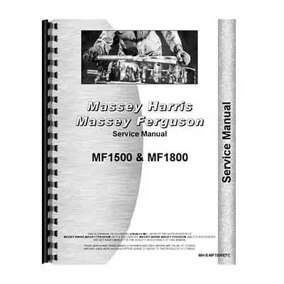 Service Manual Fits Massey Ferguson 1800 1500 • $89.94