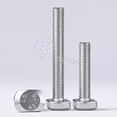 T-Slot Bolts T-Head Track Bolts A2 Stainless Steel 5 6 8 10MM 12mm To 70mm Long • $3.58