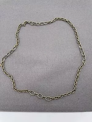  J.Crew Long Large Gold Link Necklace With Pavé LInks • $28.90
