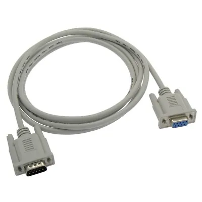 6FT DB9 9 Pin RS232 Serial Null Modem Male To Female Extension Cable Adapter • $9.95