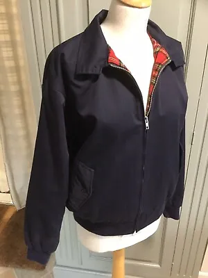 £18 • Buy Relco Navy Blue Harrington Jacket Mens Size Small Ladies 14 Mod Scoooterist