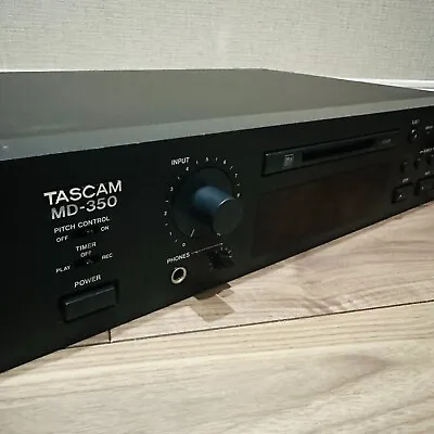 TASCAM MD-350 MD350 Mini Disc Player Recorder MD Deck Record Player Working Used • $198.90