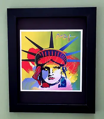 Peter Max | Vintage Print Signed | Liberty Pop Art | New Frame | Buy It Now! • $125