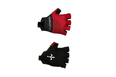 Wilier Brave Gloves Half Finger Red Cycling Gloves • $50.77