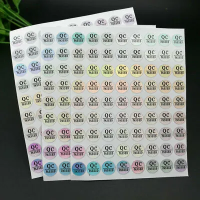 10mm QC Passed Stickers Labels Printed Quality Control Adhesive Label 1600PCS • $9.98