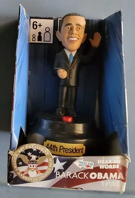 $13.99 • Buy Barack Obama 44th President Talking Figure Hear My Words 2009 Gemmy Industrie